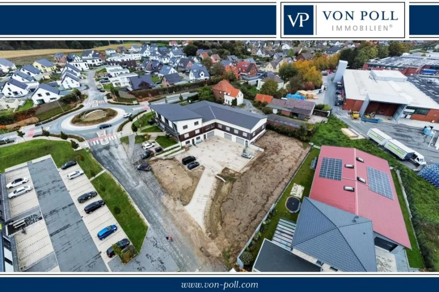 Titelbild - Büro/Praxis mieten in Borgholzhausen - Hochmodernes Bürogebäude + Produktionshalle | 2018 | ca. 1.544 m² Fläche | KfW 55 | Miete