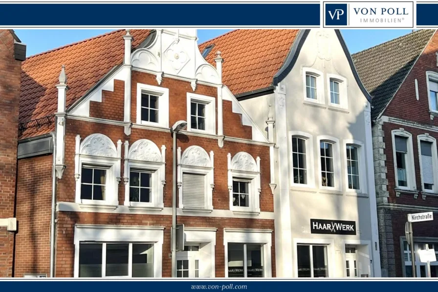 Titelbild - Haus kaufen in Sendenhorst - Historisches Wohn- u. Geschäftshaus am Marktplatz in Sendenhorst mit Traumfassade 2 LL + 6 Wohnungen