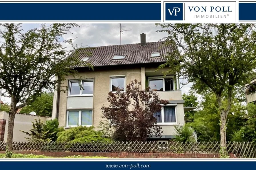 Hausansicht - Haus kaufen in Gehrden - Nicht nur für Anleger: gepflegtes 3-Familien-Haus in zentraler Lage von Gehrden!