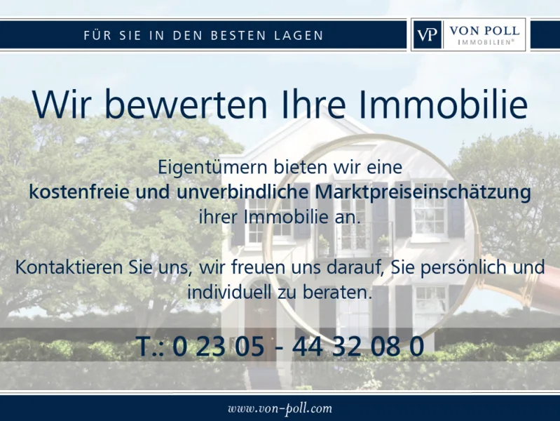 Wir bewerten Ihre Immobilie