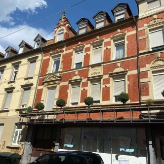 Ansicht Straßenseite 2 - Haus kaufen in Karlsruhe / Südstadt - Kapitalanlage in Karlsruhe - MFH Südstadt 958 qm Grund - 633 qm Wfl. - 30 Zimmer - 147 qm Gewerbe