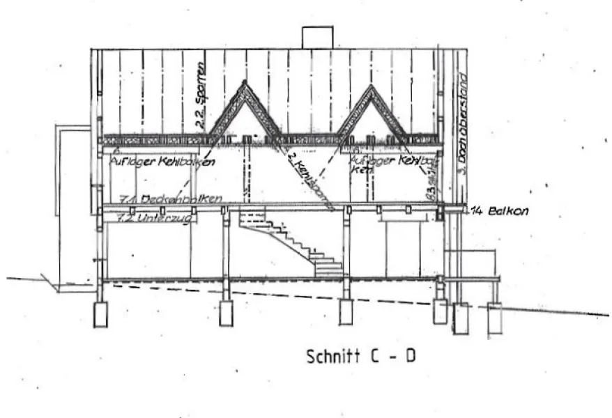 Schnitt C-D EFH