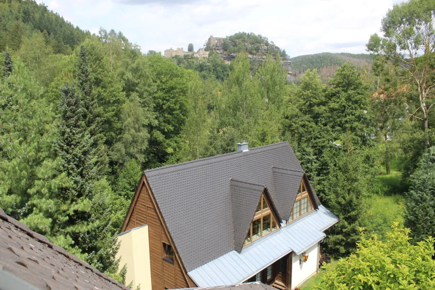 Blick aus Dachfenster