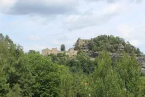 Blick auf Burg/ Kloster Oybin