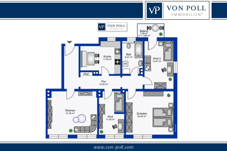 Titelbild - Wohnung kaufen in Schweinfurt - Vermietete Eigentumswohnung als Anlageobjekt
