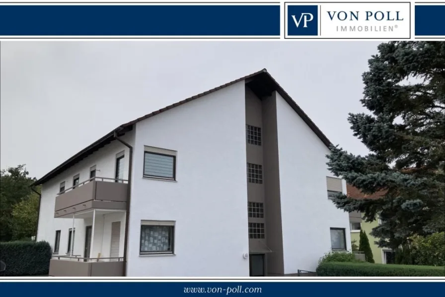 Titelbild - Wohnung kaufen in Bad Kissingen / Garitz - Hübsche 3-Zimmer Erdgeschosswohnung mit Terrasse und Stellplätzen in zentraler Lage