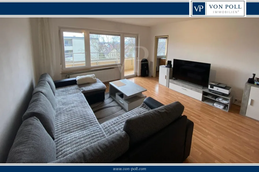Titelbild - Wohnung kaufen in Niederwerrn - Gepflegte 2-Zimmerwohnung in ruhiger Wohnlage