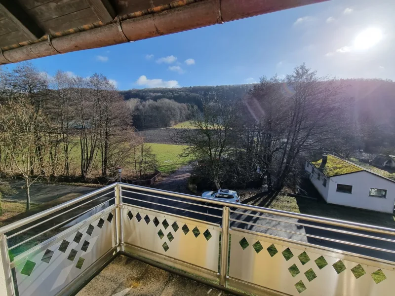 Herrlicher Ausblick vom Balkon