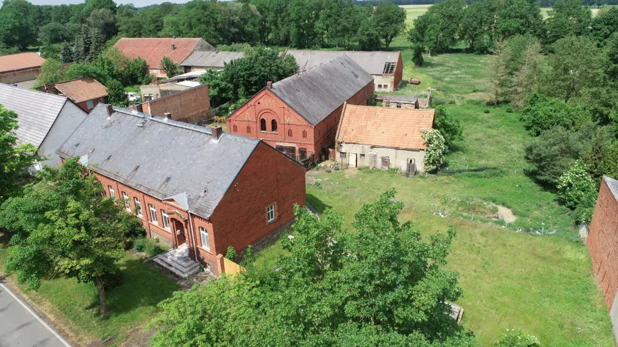 Grundstückssicht - Zinshaus/Renditeobjekt kaufen in Plattenburg OT Kletzke - Attraktives Wohnhaus mit Remise und zusätzlichem Grundstück in Kletzke