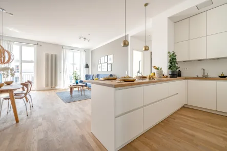 Musterwohnung - Wohnung mieten in Berlin - Exzellente Wohnung mit Privatgarten direkt an der Uferpromenade des Teltowkanals