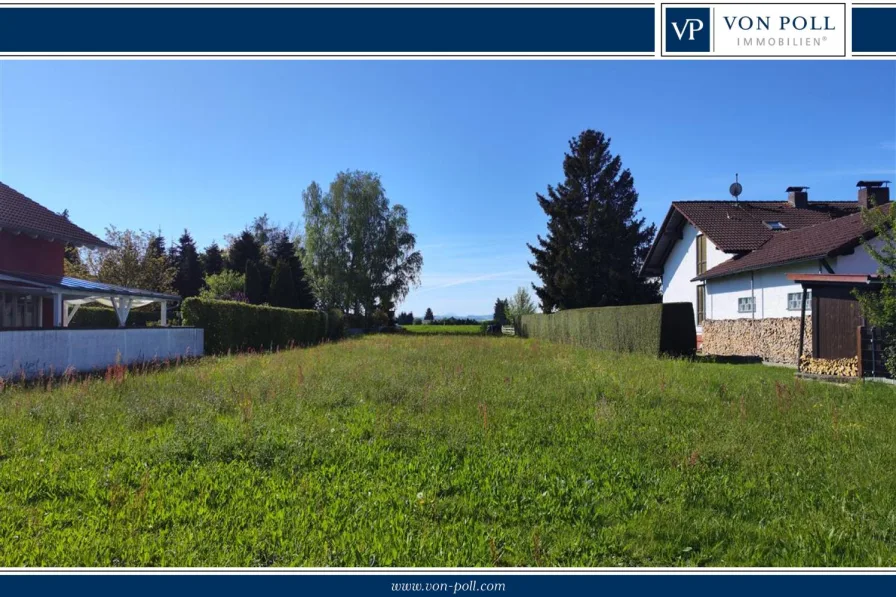  - Grundstück kaufen in Julbach - Sonniges Grundstück mit Alpenblick in Julbach