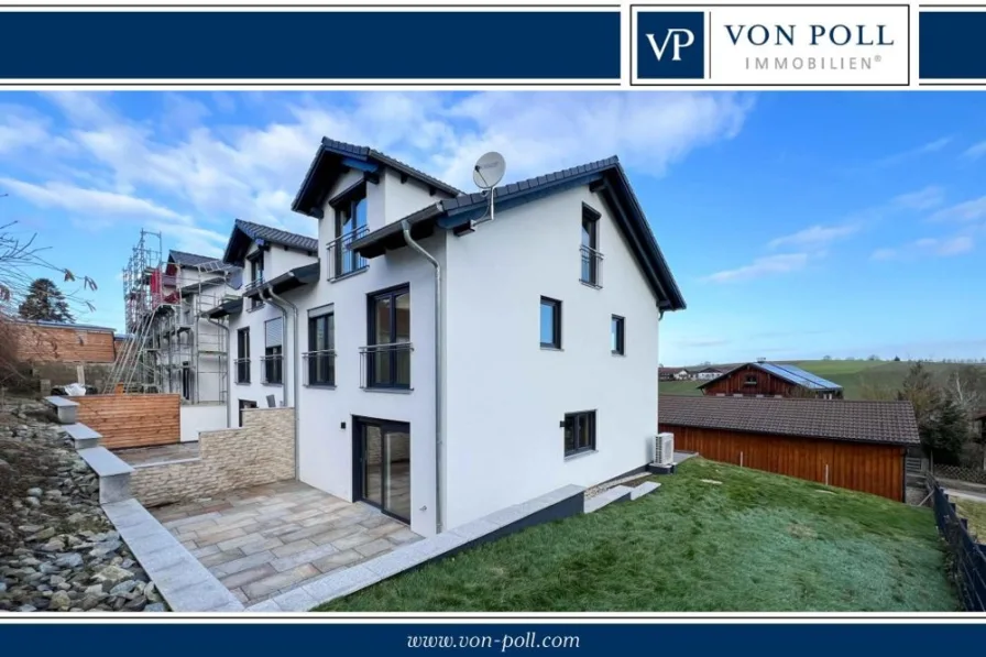 Titel 1 - Haus kaufen in Ampfing / Stefanskirchen - Moderne, großzügige Doppelhaushälfte - Schlüsselfertig ohne Außenanlagen (Pflaster/Terrassenbelag)