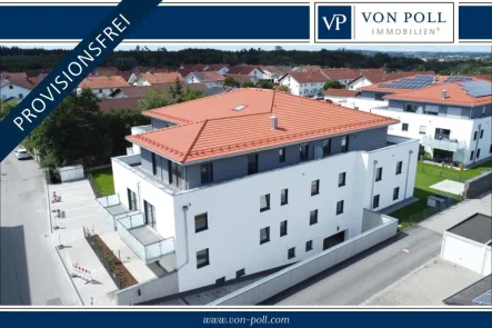 Titel - Wohnung kaufen in Mettenheim / Hart - Lichtdurchflutetes Penthouse KfW 40+ mit Ökostrom vom eigenen Dach! Sofort verfügbar zum Selbstbezug