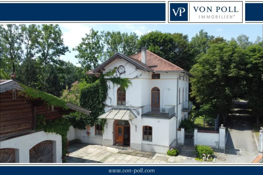 VON POLL TITEL - Haus kaufen in Garching an der Alz / Wald an der Alz - Prachtvolle Rarität und einmalige Schönheit! Villa im Toskana-Stil mit parkähnlicher Gartenanlage