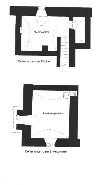 Grundriss Kellerräume  