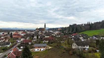 Fernsicht über Tittmoning hinweg