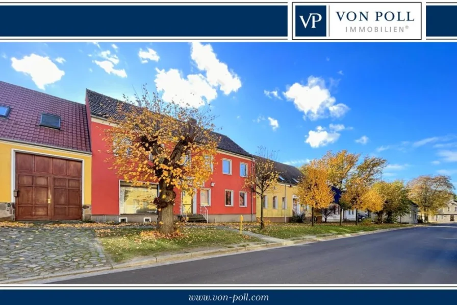 Titelbild - Zinshaus/Renditeobjekt kaufen in Görzke - Zwei Wohn- und Geschäftshäuser auf einem Grundstück - Faktor 16 (SOLL)