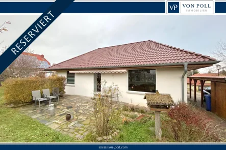 RESERVIERT - Haus kaufen in Kloster Lehnin - Gepflegter Wohnbungalow mit Terrasse und Garten