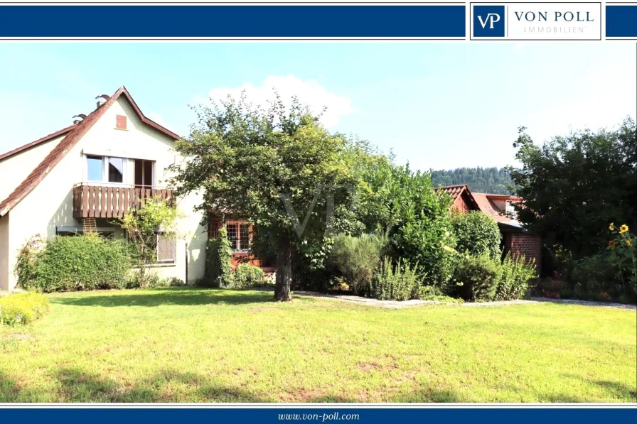 Titelbild - Haus kaufen in Oberrot - Gepflegtes Einfamilienhaus mit Scheune, Werkstatt und großem Garten