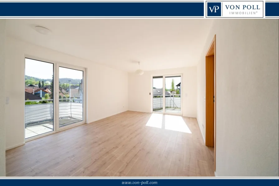Titelbild - Wohnung kaufen in Herrenberg - 2 Zimmer Wohnung im begehrtem Wohngebiet Ehbühl in Herrenberg mit tollem Ausblick
