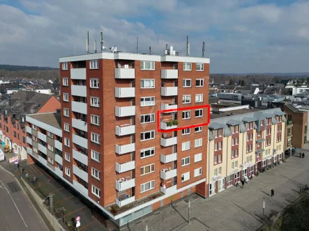 Außenansicht - Wohnung kaufen in Troisdorf - 3-Zimmer-Stadtwohnung mit Aufzug und Blick