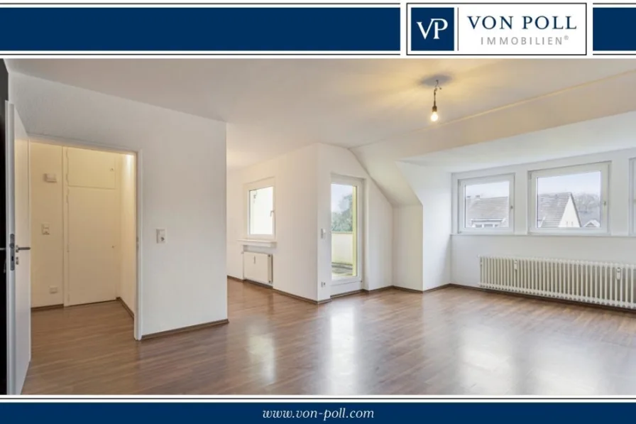  - Wohnung kaufen in Köln - Vermietete, großzügig geschnittene Dachgeschosswohnung mit Balkon in ruhiger Lage