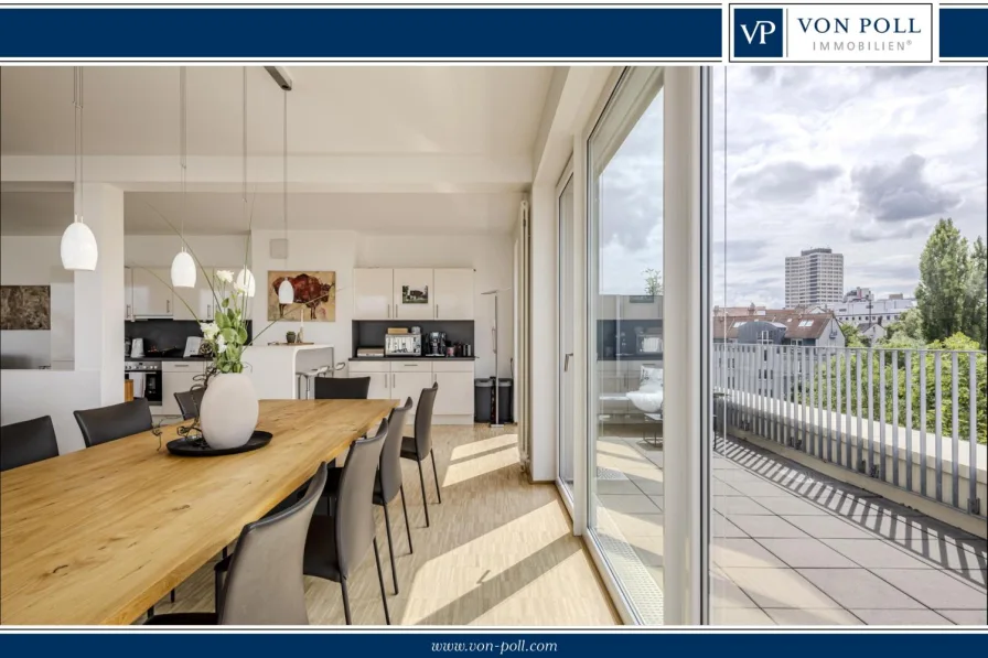 Ansicht - Wohnung kaufen in Hannover - Exklusive Penthouse-Maisonette-Wohnung mit atemberaubendem Blick