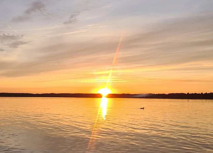 Sonnenuntergang am Wandlitzsee