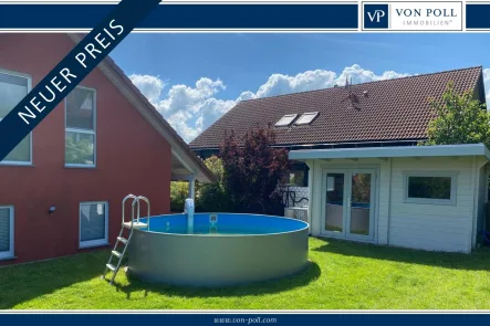 Titelbild l - Haus kaufen in Northeim Langenholtensen - Modernes Einfamilienhaus im gehobenen Stil mit separatem Saunahaus und Außenpool