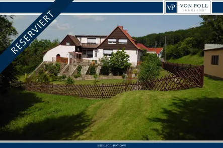 Reservierung - Haus kaufen in Bleicherode - Für Naturliebhaber und Ruhesuchende - kleines Landhaus am Waldrand mit herrlicher Aussicht