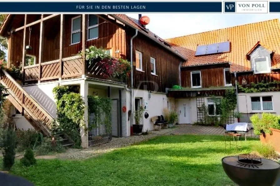 Titelbild Vorlage 01  - Haus kaufen in Werther / Pützlingen - Großzügiges Wohnen mit ca. 300 m² Wohnfläche im alpenländlichen Wohnstil am Rande des Südharz