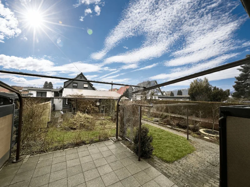 Terrassenblick in den Garten