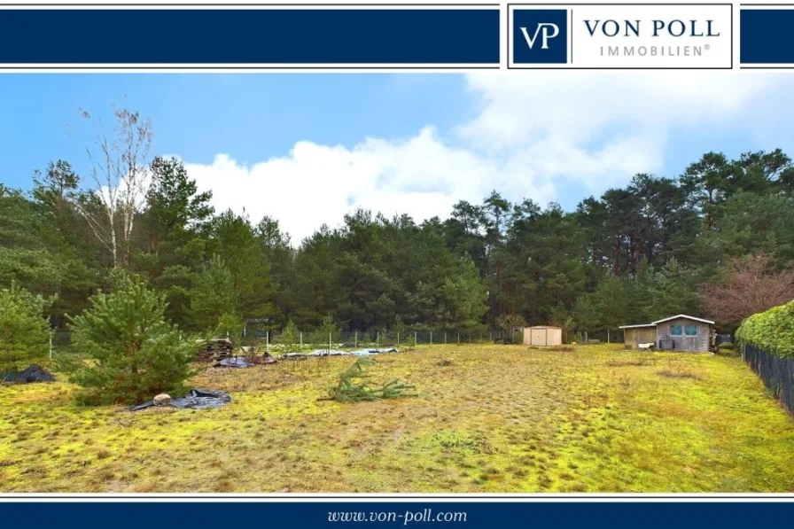 Grundstücksansicht - Grundstück kaufen in Heidesee/Prieros - Idyllisches & ruhiges Baugrundstück mit Waldblick