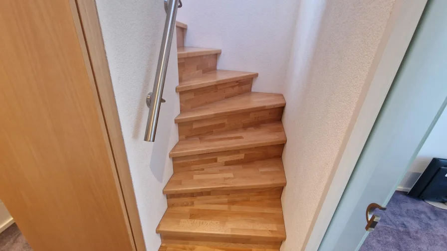 Treppe zum Dachstudio