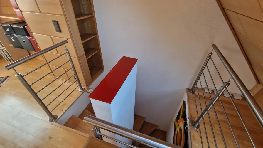 Treppe zum Dachstudio