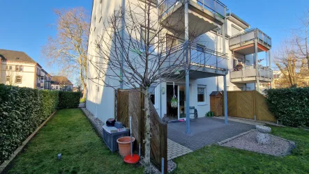 Garten und Terrasse - Wohnung kaufen in Wesel - Wohnen im Erdgeschoss mit Garten - einziehen und wohlfühlen!