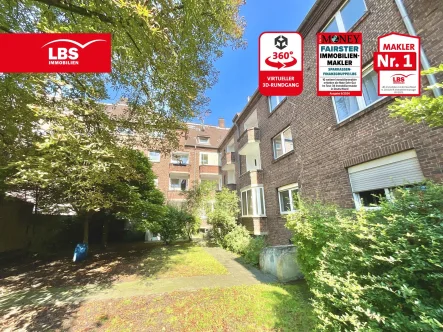 Rückansicht - Haus kaufen in Duisburg - Interessantes Renditeobjekt. Gut in Schuss und über 8% Rendite möglich!