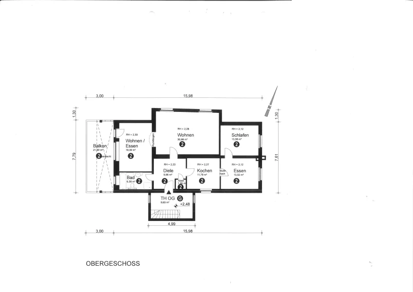 Grundriss Obergeschoss