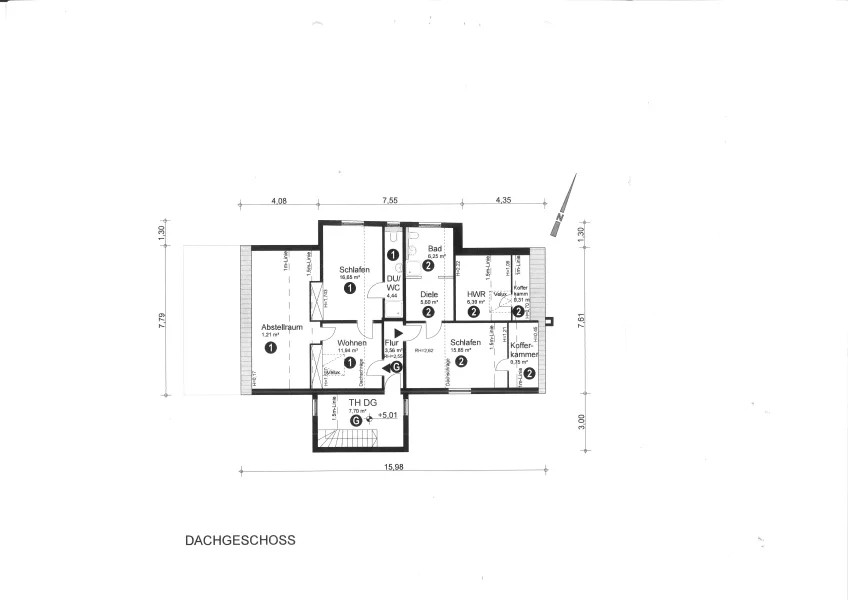 Grundriss Dachgeschoss