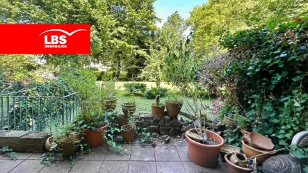 Garten - Wohnung kaufen in Essen - 2,5 Zimmer EG-ETW ca. 51 m² mit Terrasse + Tiefgarage im Essener Südviertel