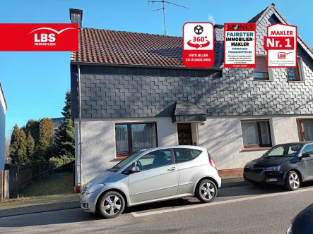 Außenansicht - Haus kaufen in Mülheim - Doppelhaushälfte mit Garten und Garage