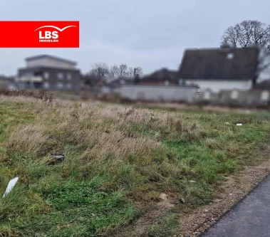 Grundstück Front - Grundstück kaufen in Baesweiler - Grundstück zur Erstellung einer Doppelhaushälfte in Baesweiler zu verkaufen