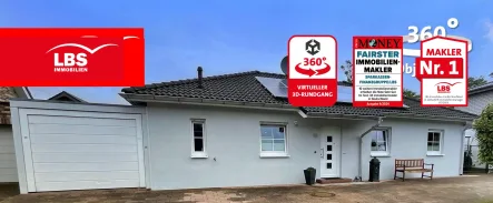 Frontansicht - Haus kaufen in Hückelhoven - Moderner und Familienfreundlicher Bungalow in Hilfarth zu verkaufen!