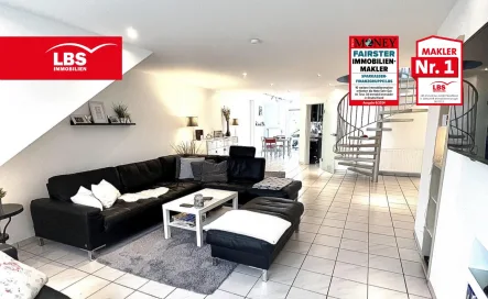 Wohnbereich - Wohnung kaufen in Mönchengladbach - Klassische Maisonette-Wohnung mit Charme!