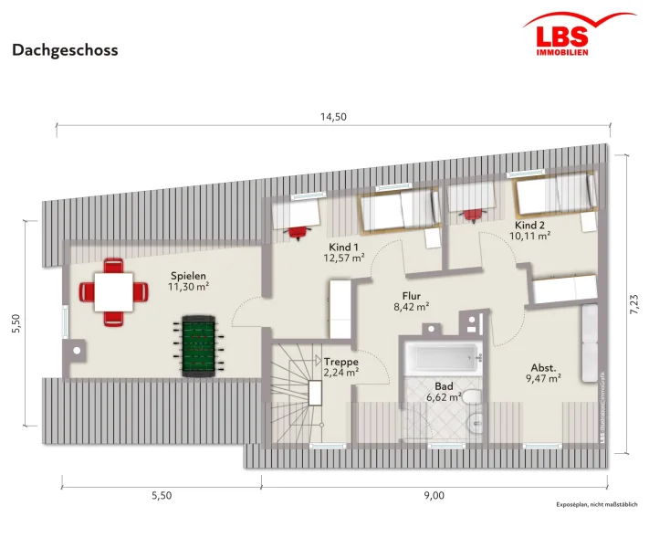 Grundriss Dachgeschoss neu