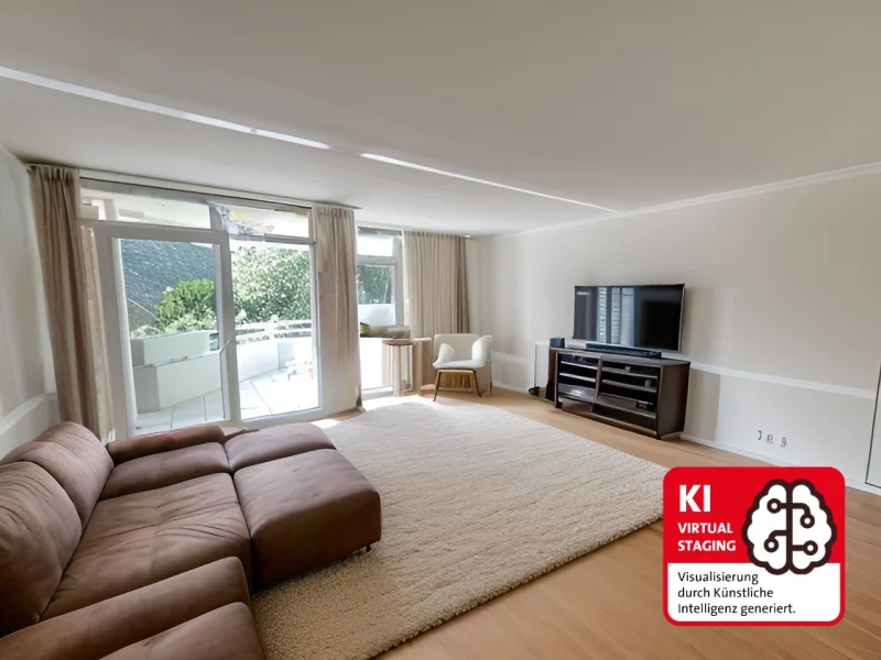 Wohnzimmer  - Wohnung kaufen in Pulheim - Lage Lage Lage! Lichtdurchflutete Wohnung in Pulheim City! PKW Stellplatz inklusiv!