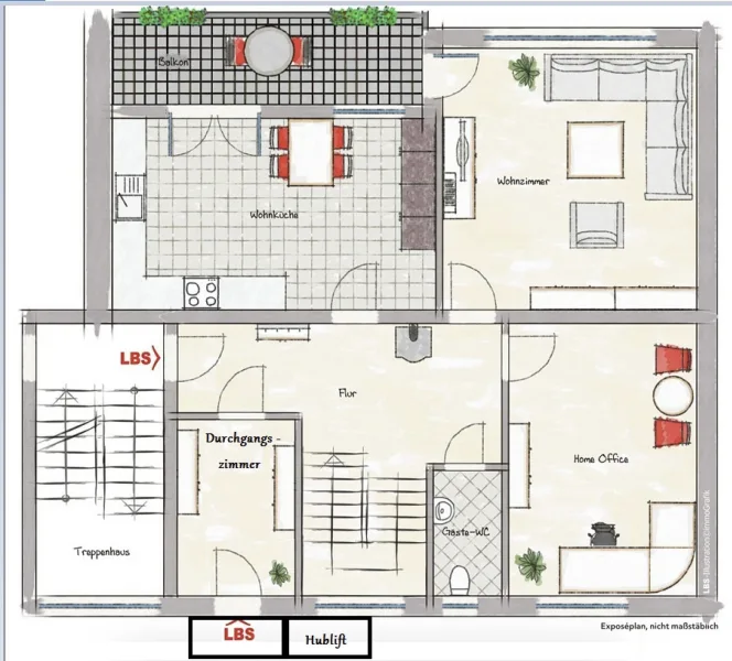 Grundriss - 1. Obergeschoss