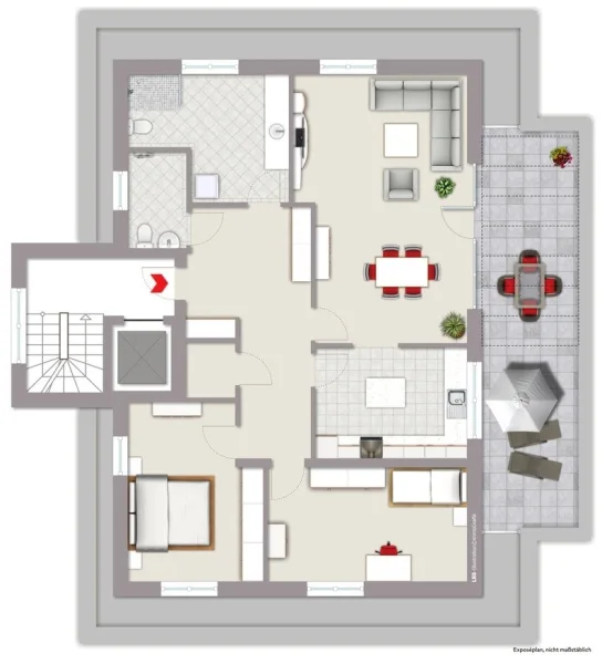 Grundriss Penthouse