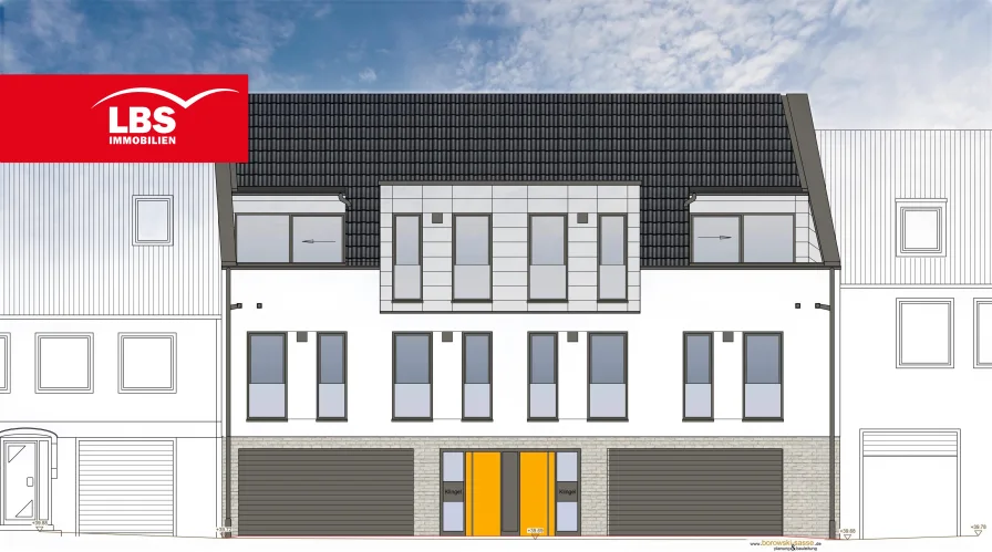  - Haus mieten in Rheine - 2 Exklusive Stadthäuser mit Wohnhaus-Garage, Innenstadt Rheine 