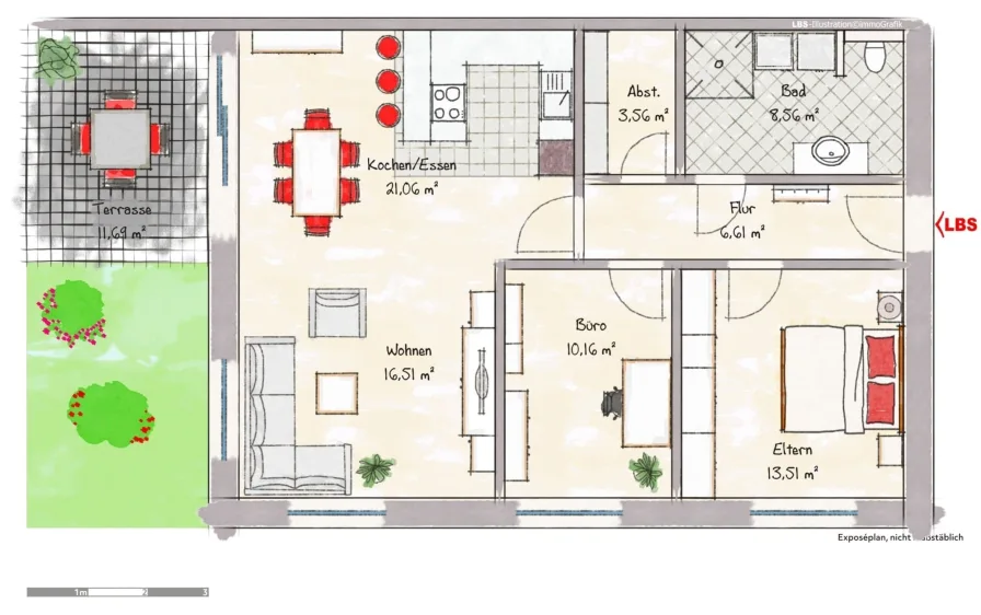 Wohnung Nr. 2 Parkweg